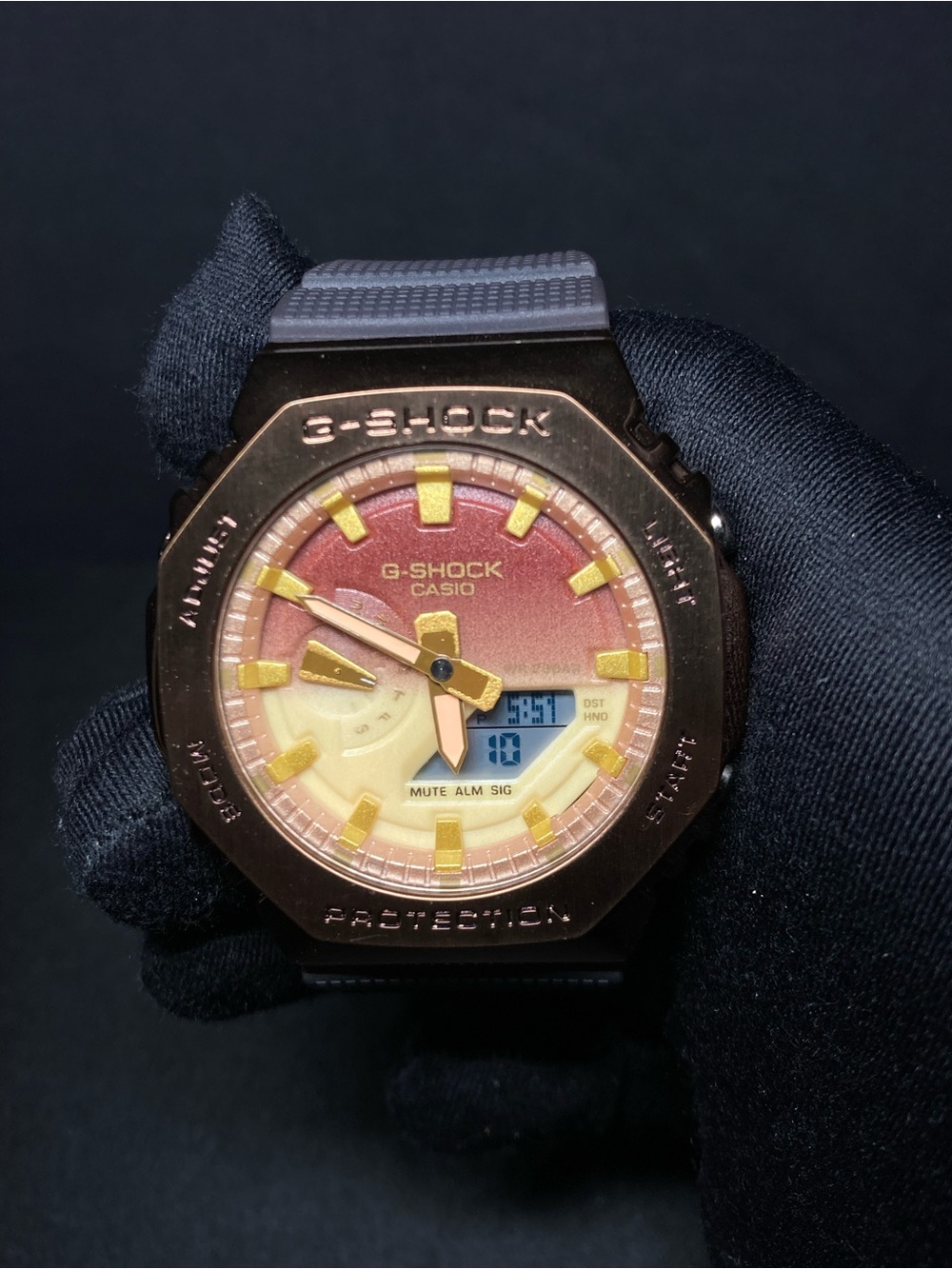 Custom G Shock Sun Set Gm 2100 Model
